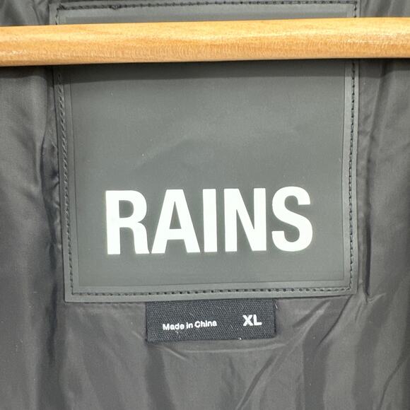 Rains jacket Padded Nylon Jacket black 15470 Unisex Size XL NWT - Picture 8 of 10